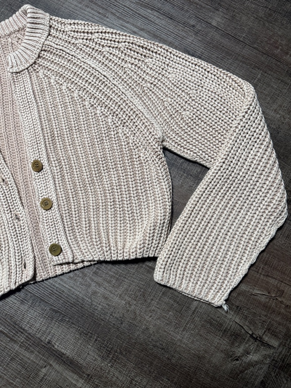 Free People Sweet Nothing Cardi Cropped Chunky Knit Cardigan - Picture 3 of 9